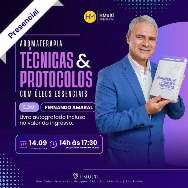 Aromaterapia - Técnicas & Protocolos com Óleos Essenciais (TARDE) 