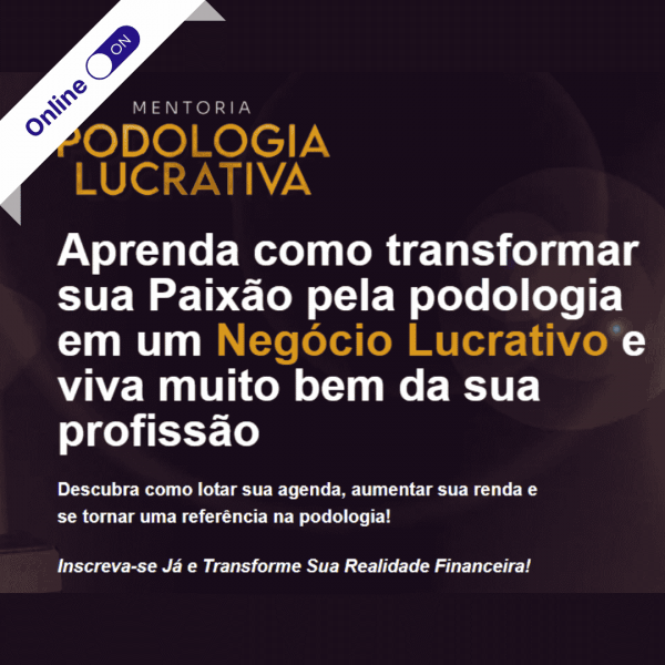 Curso Online de Podologia Lucrativa com + 7 Cursos - Acesso Vitalício