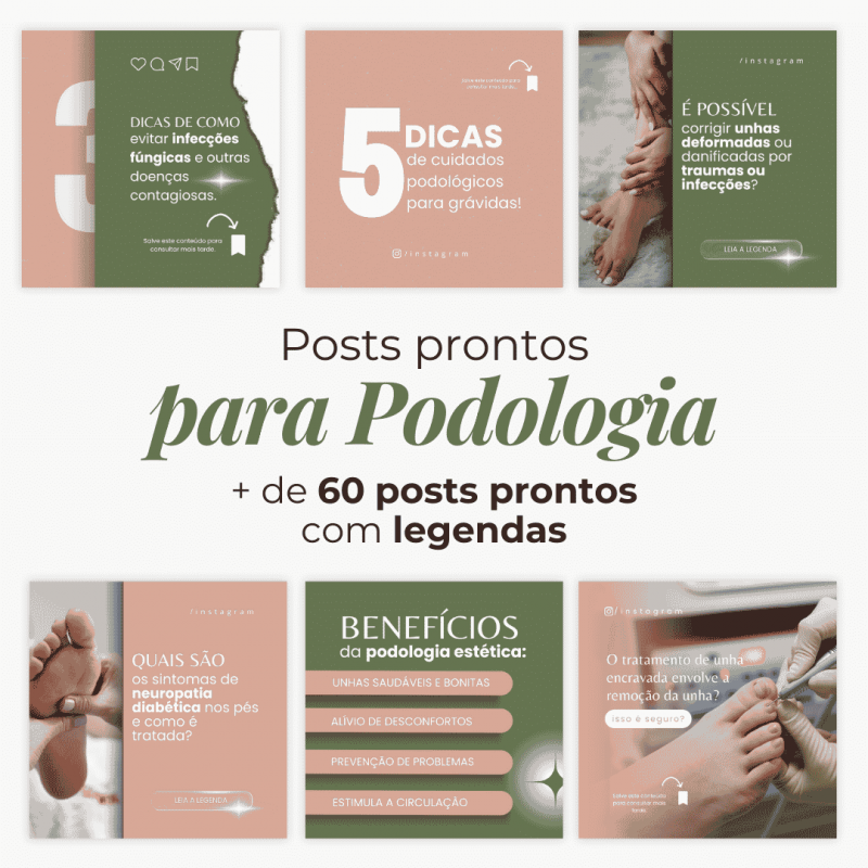 60 Posts para Intagram de Podologia 60 Posts para Intagram de Podologia