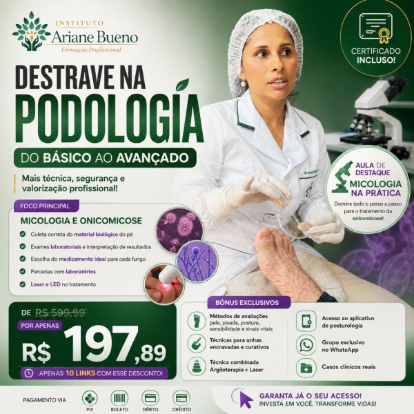 Destrave na Podologia com Ariane Bueno Destrave na Podologia com Ariane Bueno
