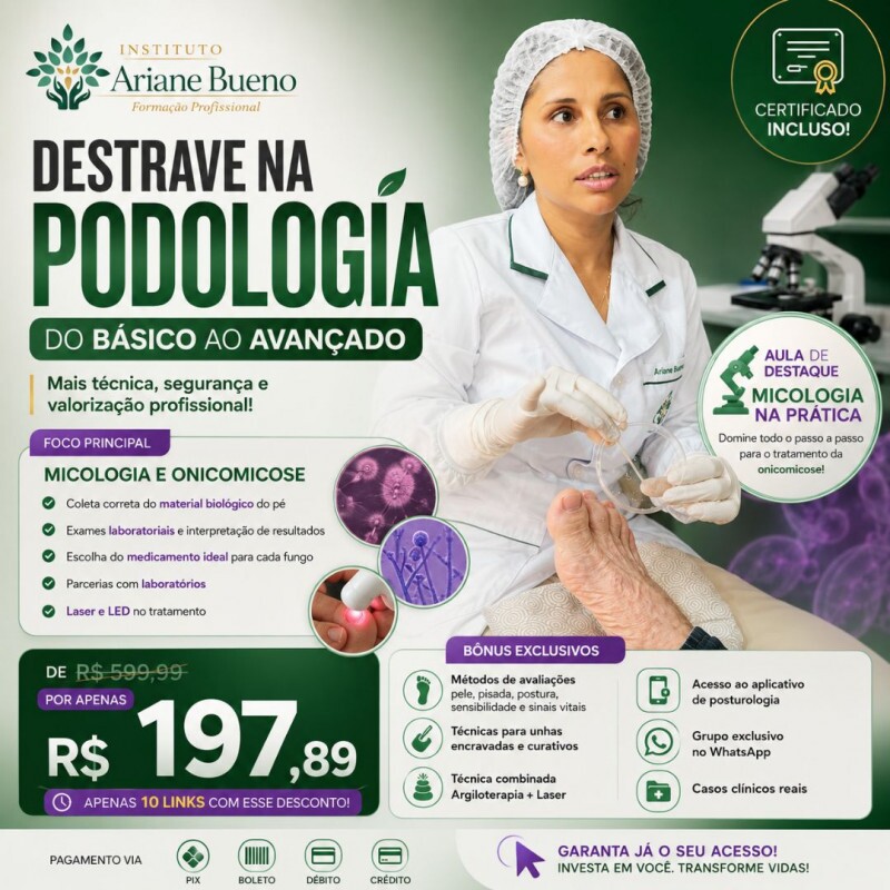 Destrave na Podologia com Ariane Bueno Destrave na Podologia com Ariane Bueno