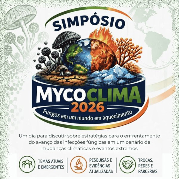 Simpósio MycoClima 2026 - Fungos em um Mundo em Aquecimento Simpósio MycoClima 2026 - Fungos em um Mundo em Aquecimento
