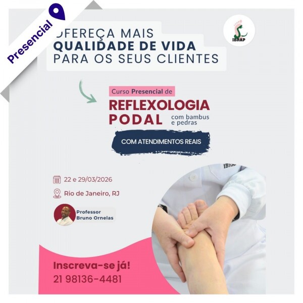 Curso Presencial - Reflexologia Podal com Bambus e Pedras