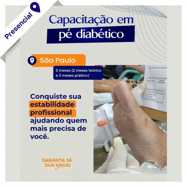 Curso Presencial de Podologia - Capacitação no pé diabético Curso Presencial de Podologia - Capacitação no pé diabético