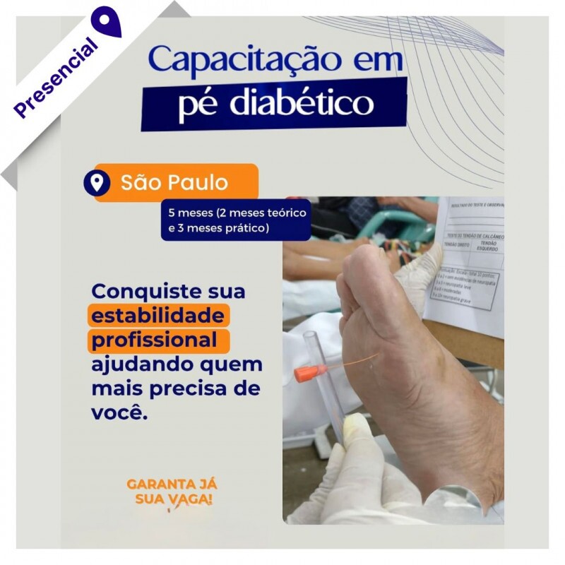 Curso Presencial de Podologia - Capacitação no pé diabético Curso Presencial de Podologia - Capacitação no pé diabético