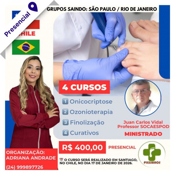 Curso Presencial - Especialização Internacional na Podologia Curso Presencial - Especialização Internacional na Podologia