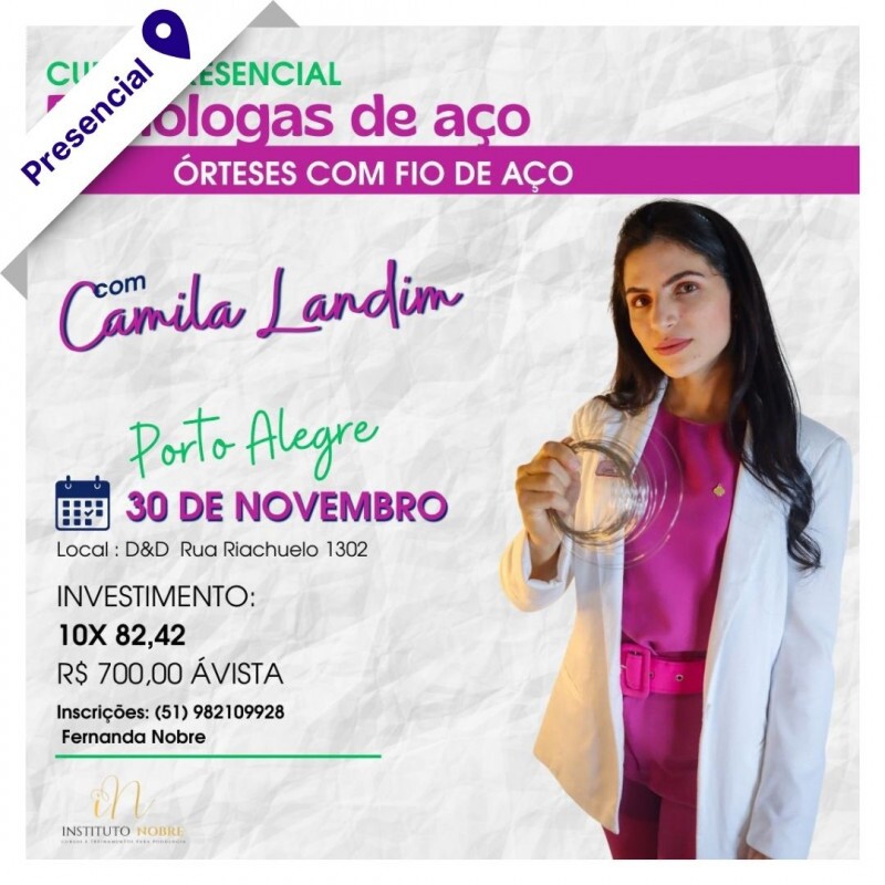 Curso Presencial - Órteses com fio de Aço Curso Presencial - Órteses com fio de Aço