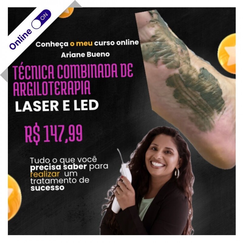 Curso de Podologia Online - Técnica Combinada Argiloterapia, Laser e LED Curso de Podologia Online - Técnica Combinada Argiloterapia, Laser e LED