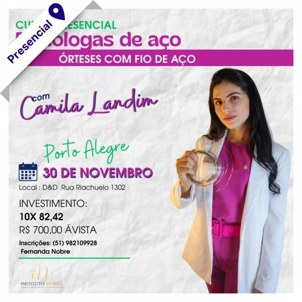 Curso Presencial - Órteses com fio de Aço