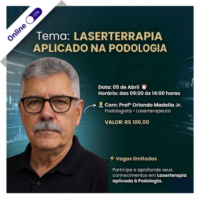 Live Online – Laserterapia aplicada na Podologia