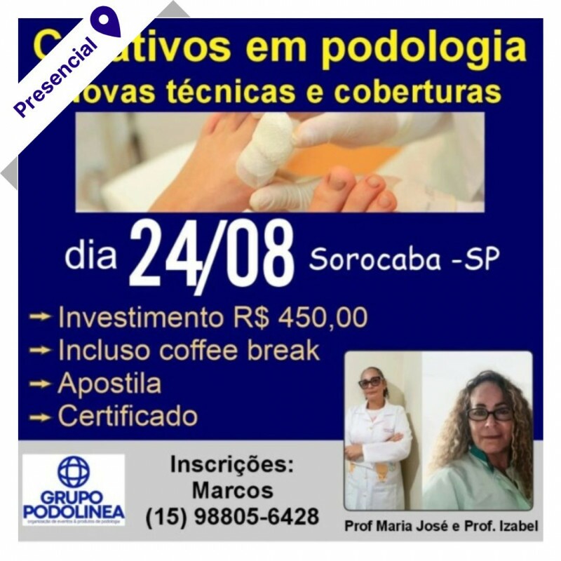 Curso Livre Presencial - Curativos em Podologia: Novas Técnicas e Coberturas 
