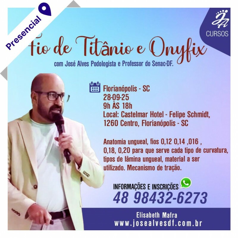 Curso Livre de Podologia Presencial - Fio de Titânio e Onyfix com José Alves em Florianópolis