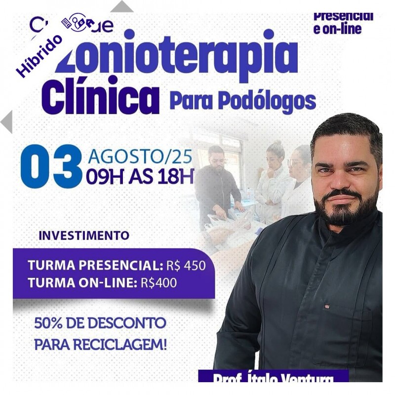 Curso Híbrido de Podologia - Ozonioterapia Clínica com Ítalo Ventura