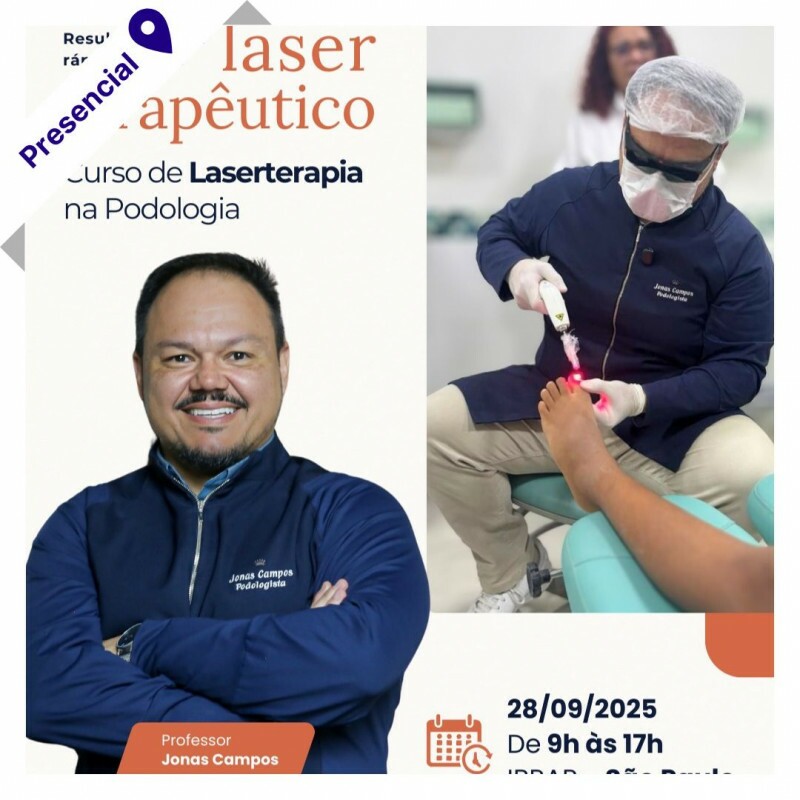 Curso Livre de Podologia Presencial - Laserterapia com Jonas Campos do IBRAP