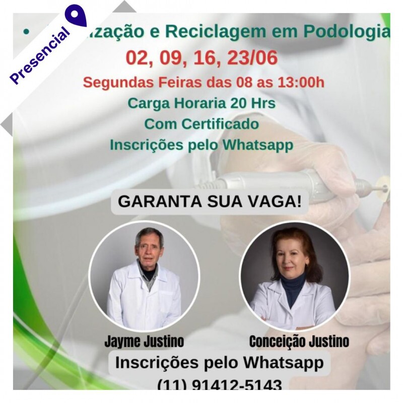 Curso Presencial de Podologia - Reciclagem e Capacitação
