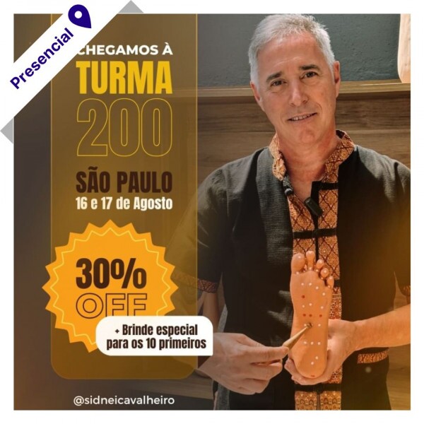 Curso Livre Presencial - Reflexologia Thai com Sidnei Cavalheiro