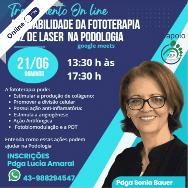 Treinamento Online em Fototerapia com Luz de Laser para Podologia Treinamento Online em Fototerapia com Luz de Laser para Podologia