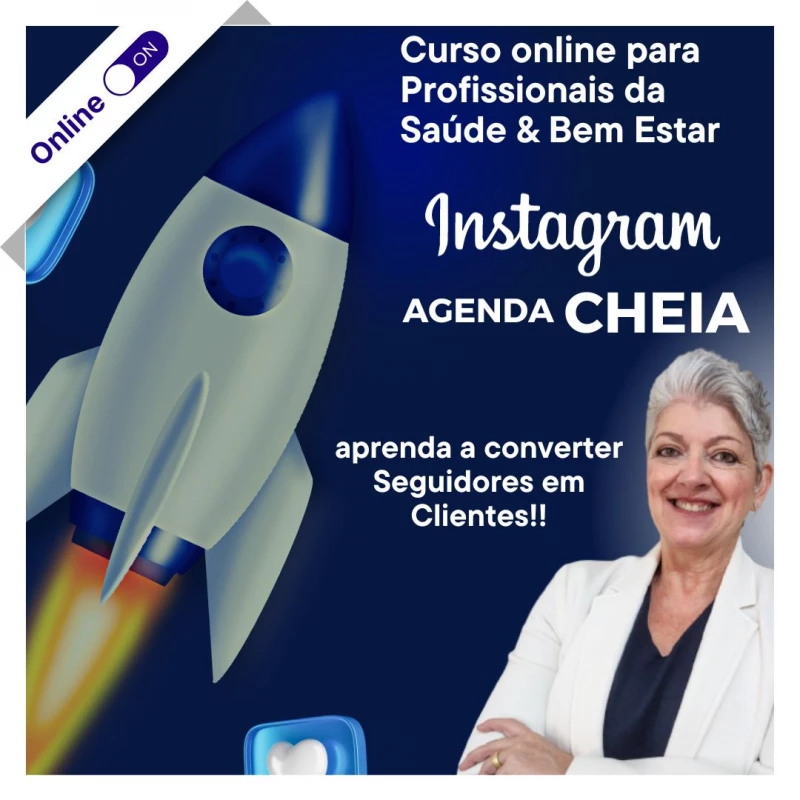 Curso de Podologia Online - Instagram Agenda Cheia 