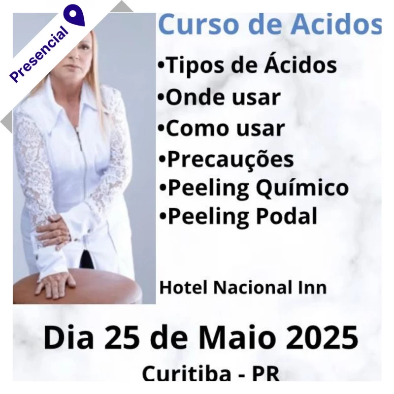 Curso de Podologia Presencial - Ácidos na Podologia