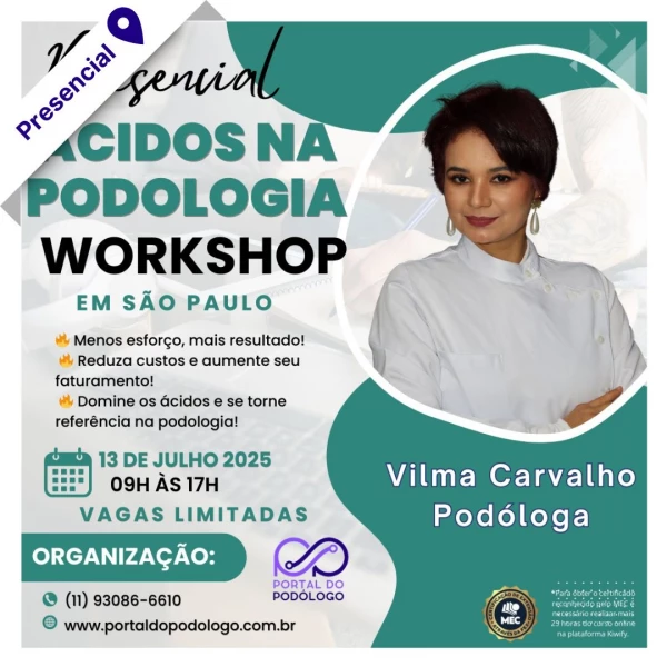 Curso de Podologia Presencial - Ácidos na Podologia