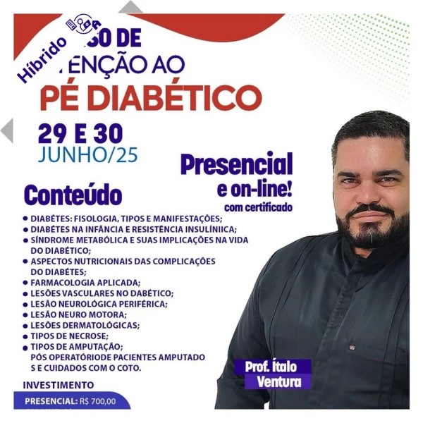 Curso de Podologoa Híbrido - Atenção ao Pé Diabético